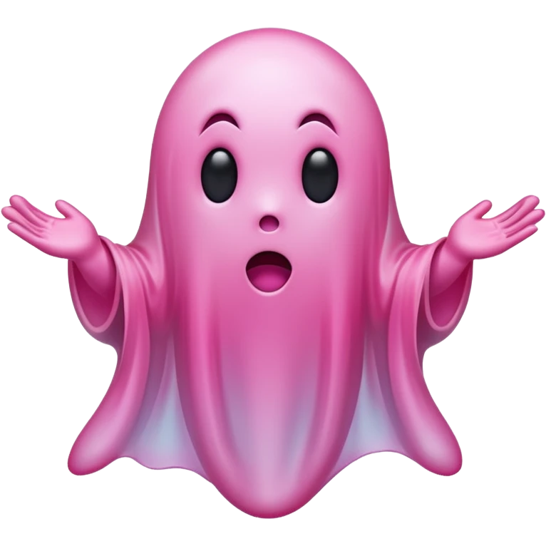 pink ghost emoji