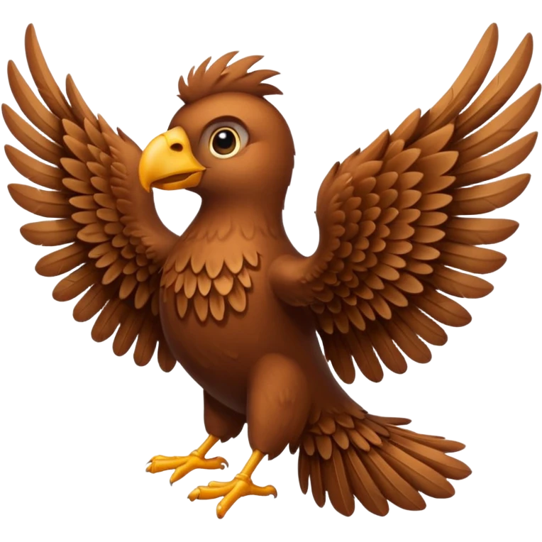 Brown wings only  emoji