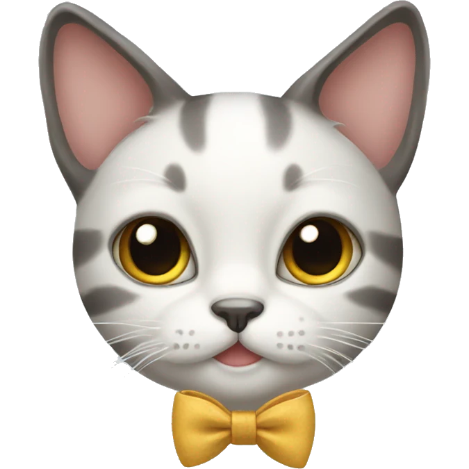 Cat with bow emoji