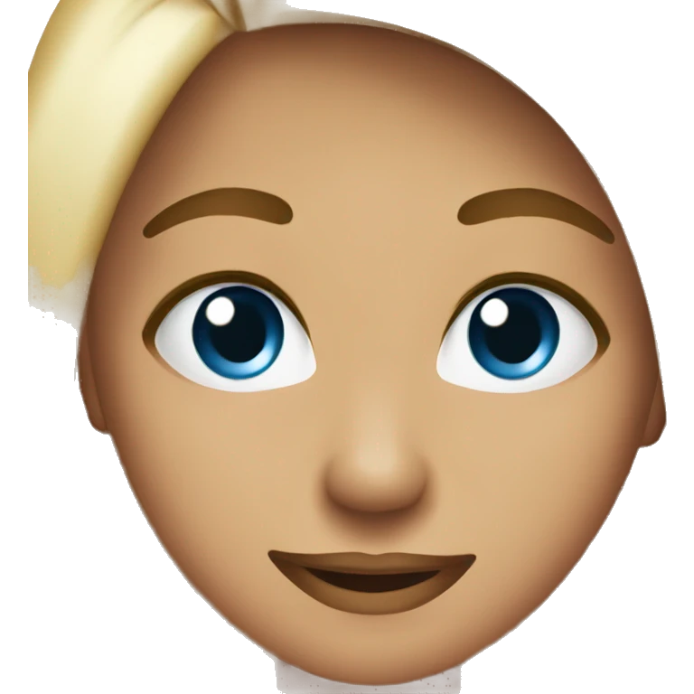 Blushing flirty face  emoji