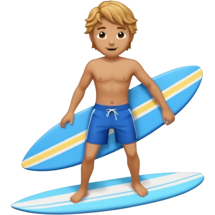 Surfista em onda emoji