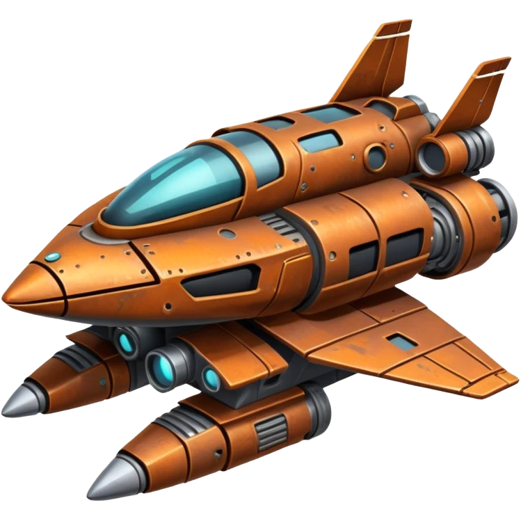 futuristic scrap spaceship  emoji