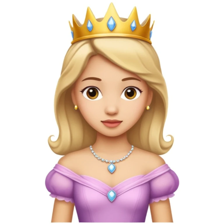 girls in a princess dress emoji