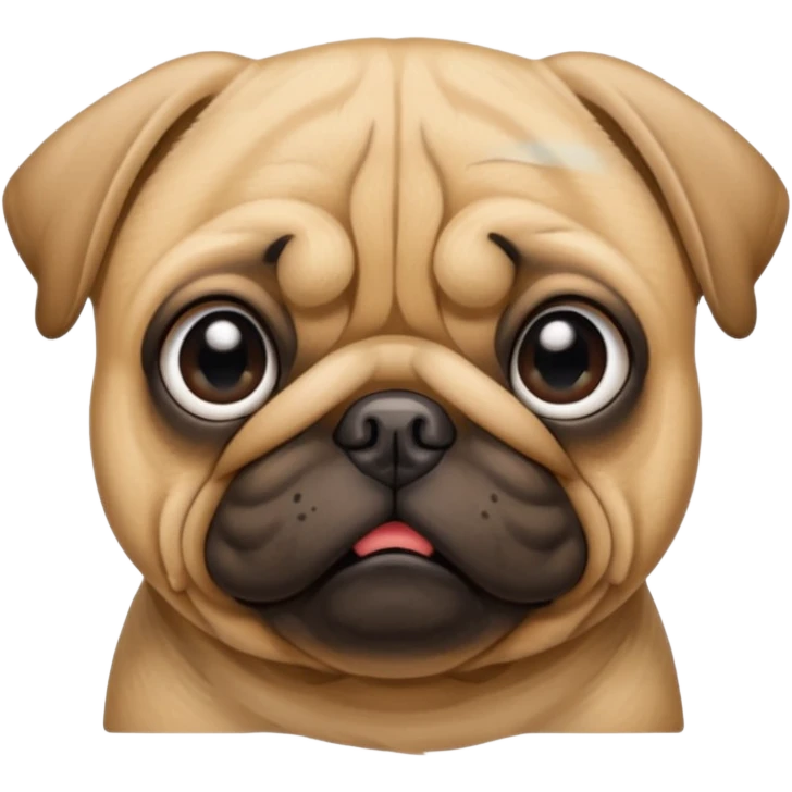 Tan pug emoji