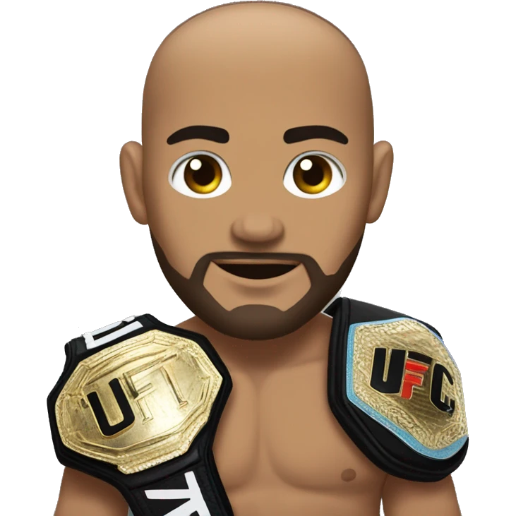 Ilia Topuria with UFC belt emoji