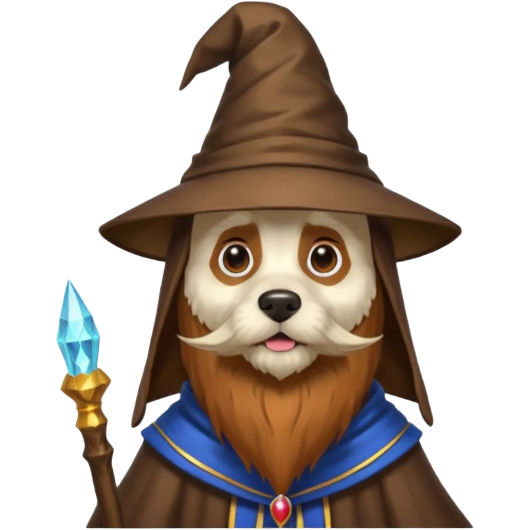 Dog wizard emoji