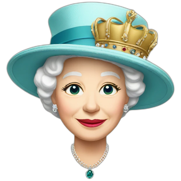 Queen elizabeth hat emoji