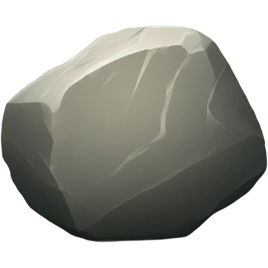 big stones in forest emoji