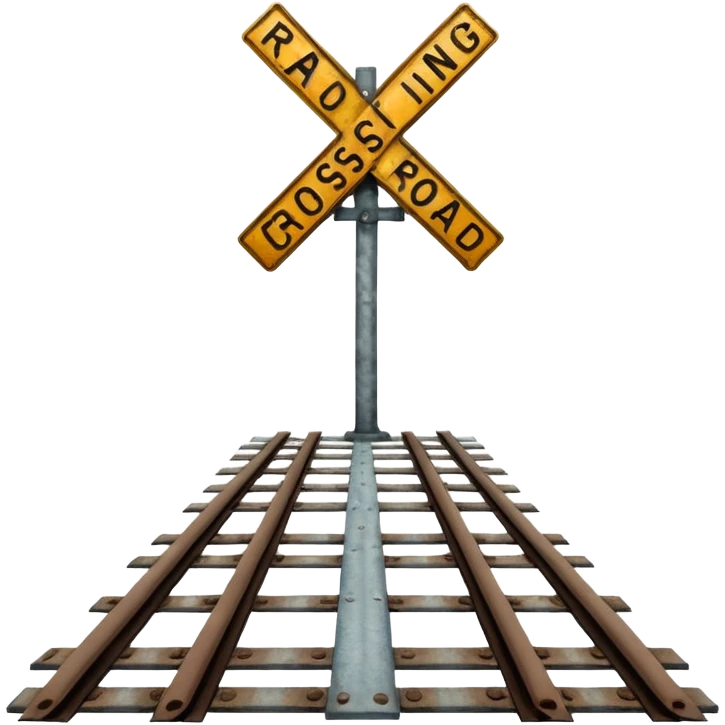 Railroad crossing  emoji