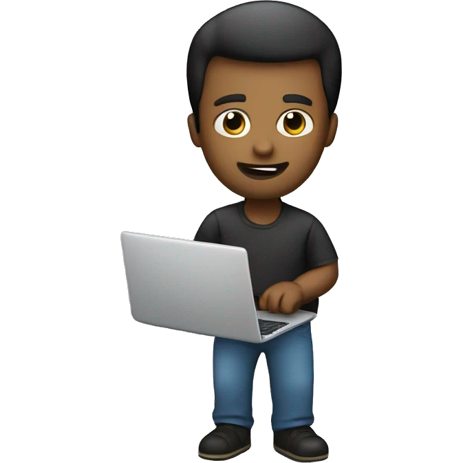 IT guy with laptop emoji