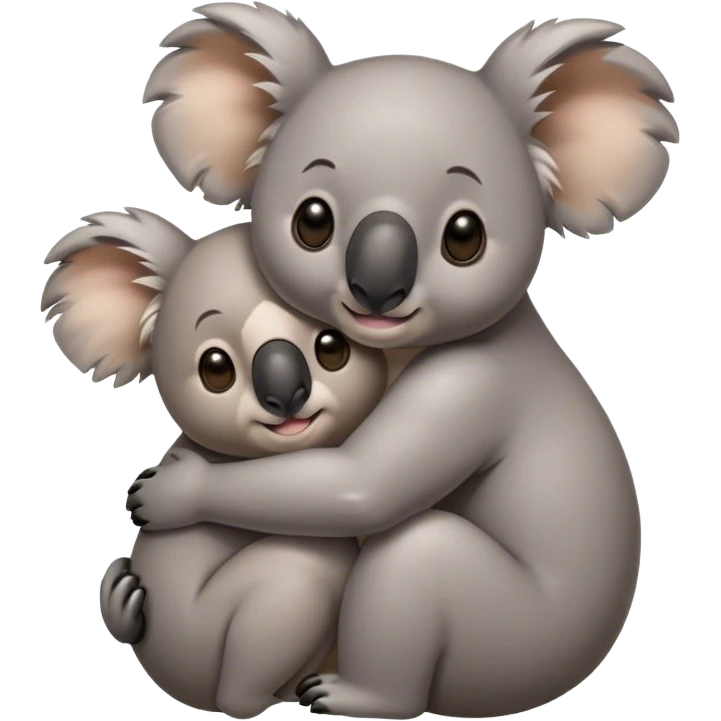 Koala hugging a koala emoji
