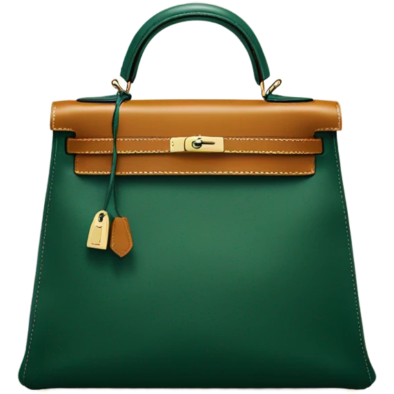 Hermes Kelly dark green emoji