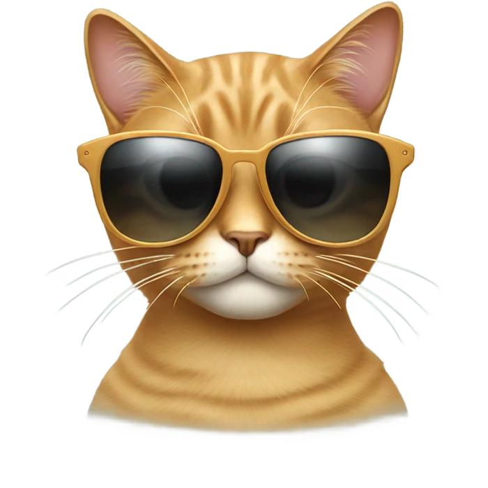 Cat with sunglasses emoji