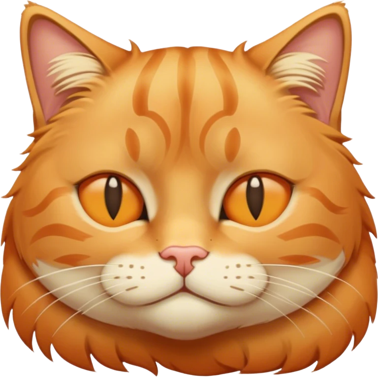 Sleepy orange tabby cat emoji