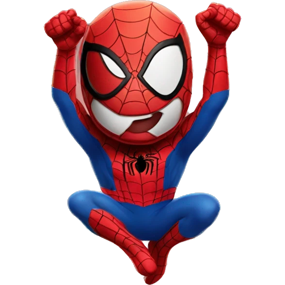 happy spiderman emoji