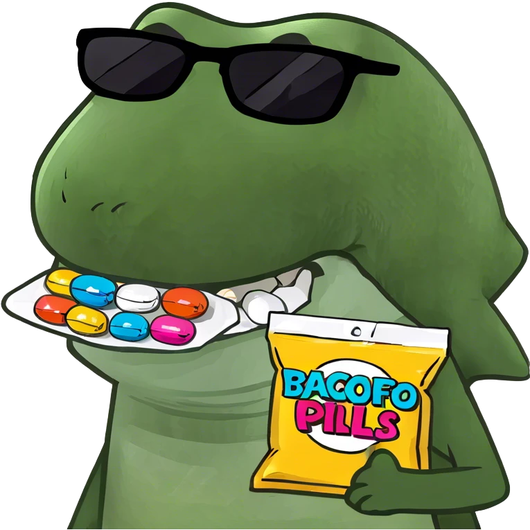 Shark with drugs emoji