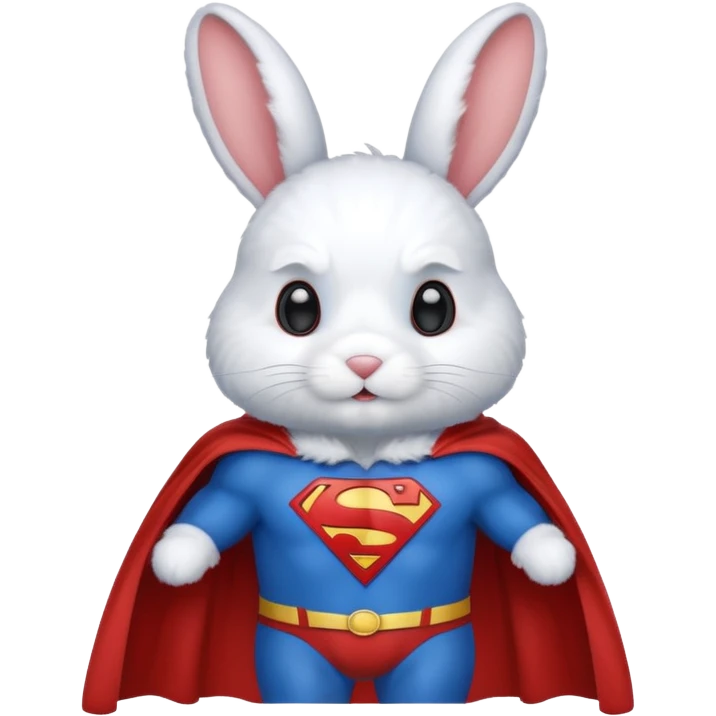 bunny as superman emoji