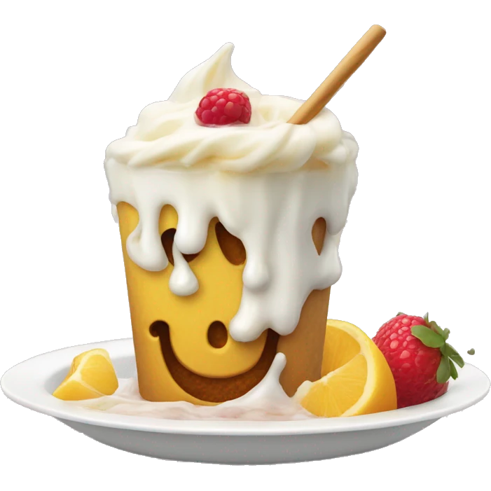 Monsieur propre qui mange une glace  emoji