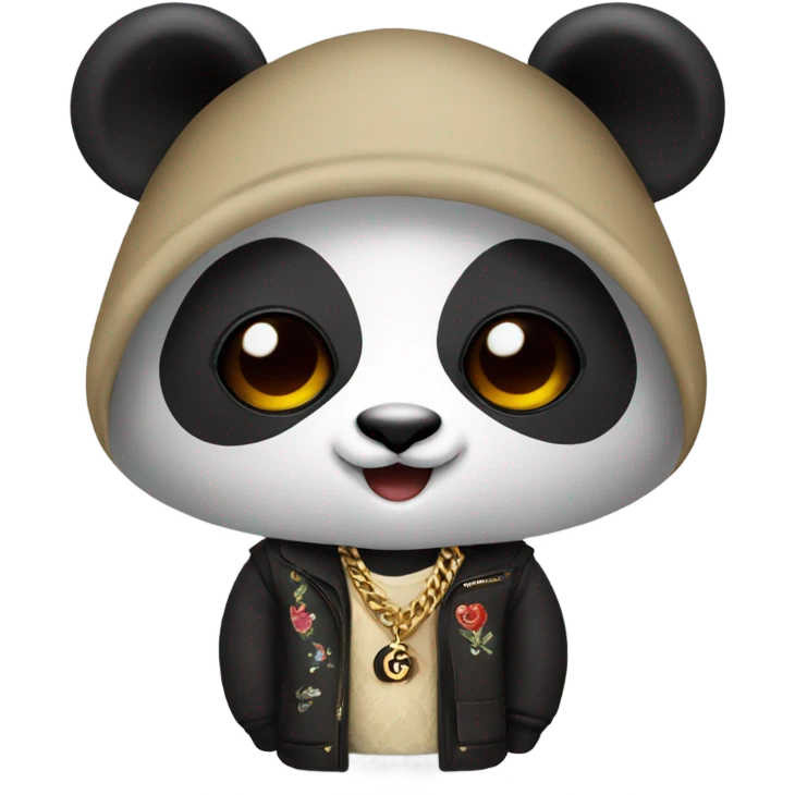 Panda with Gucci  emoji