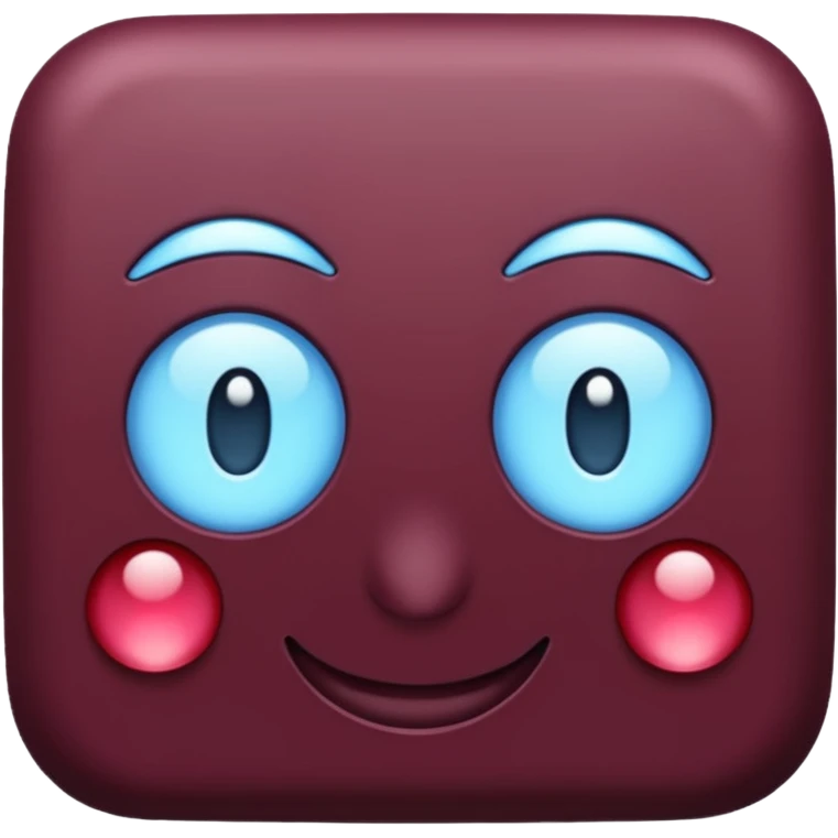  dark burgandy and light blue colour instead   emoji