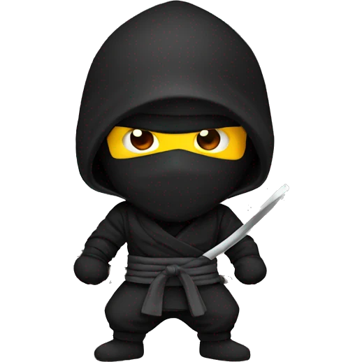 Ninja black emoji