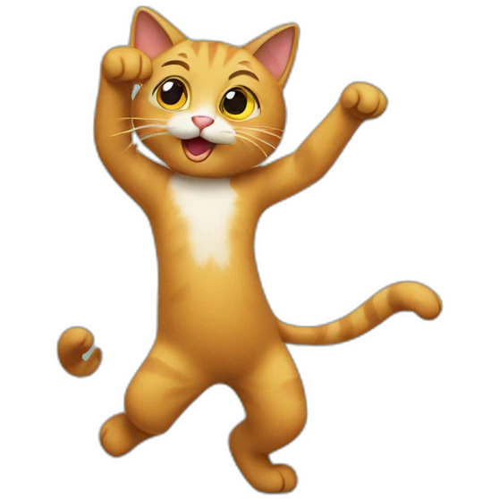 Cat dancing emoji