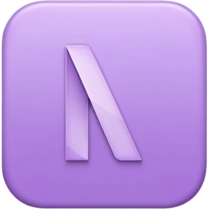 Netflix aesthetic "N" logo in pastel purples emoji