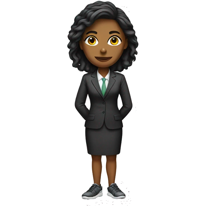 female lawyer in sneakers emoji