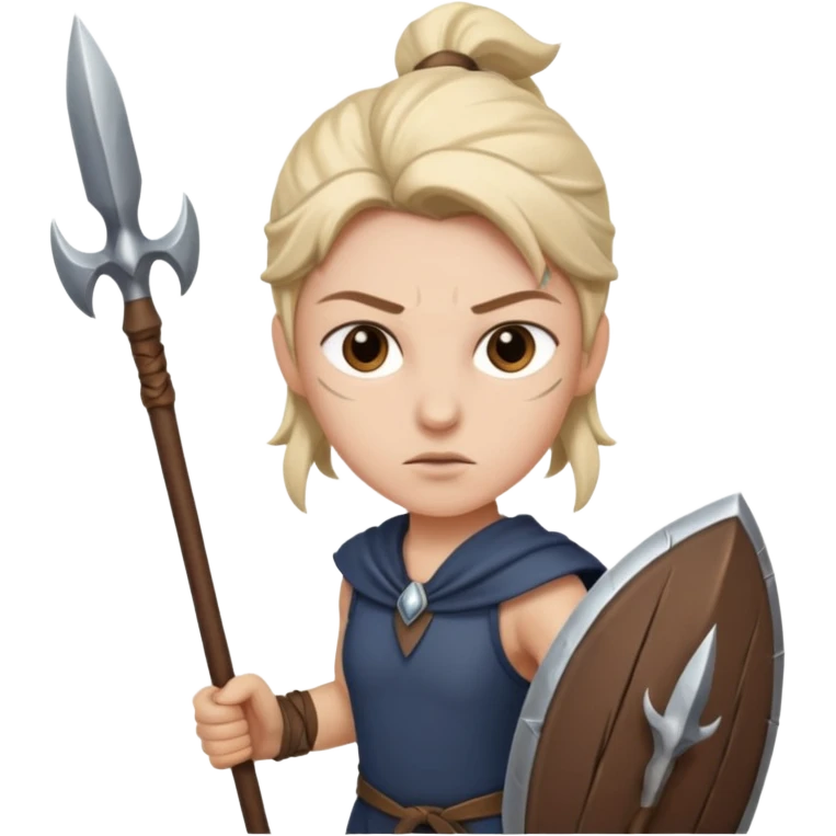 the first human with spears emoji