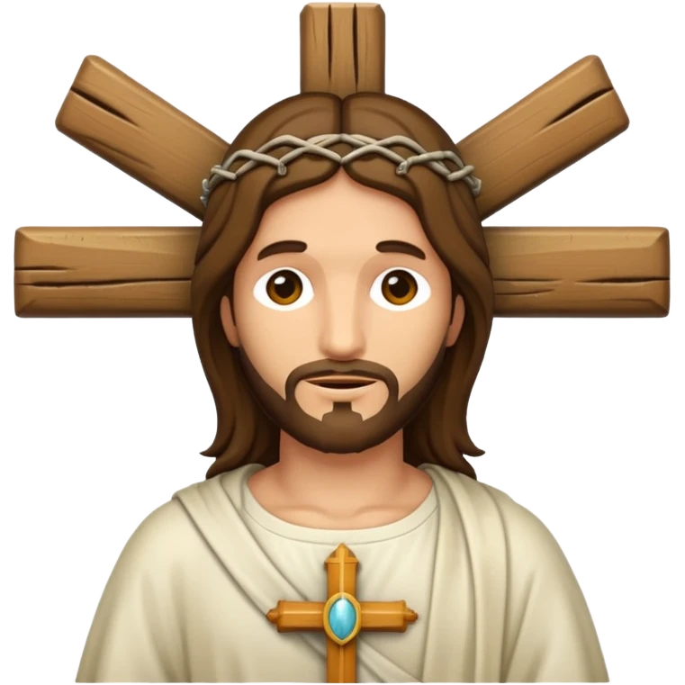 Hazme un emoji con jesuscristo en la cruz emoji