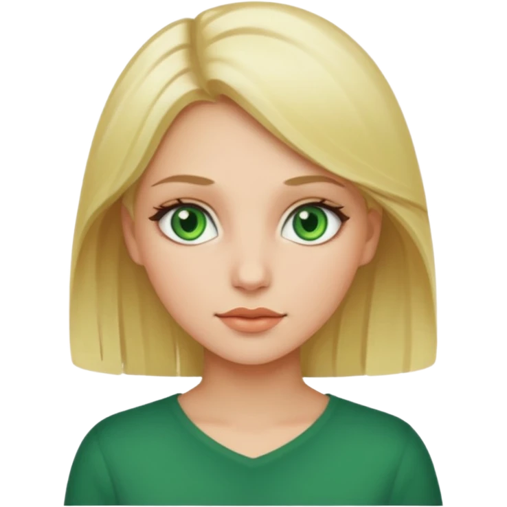 Sexy Queen Green eyes blonde Hair emoji