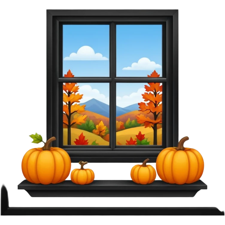 fall window sill emoji