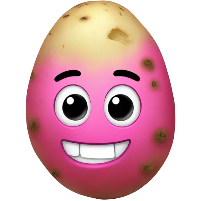 Pink Fire potato emoji