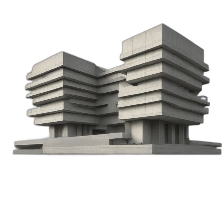 Brutalist architecture emoji