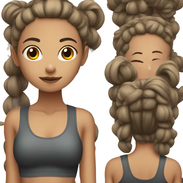 Gym girl, with little desire emoji