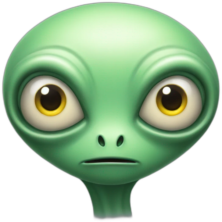 Alien with three eyes emoji