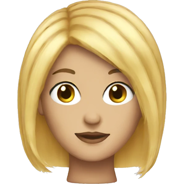 blonde wig emoji