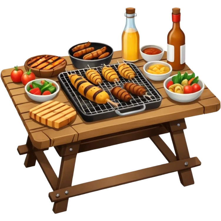 BBQ table emoji