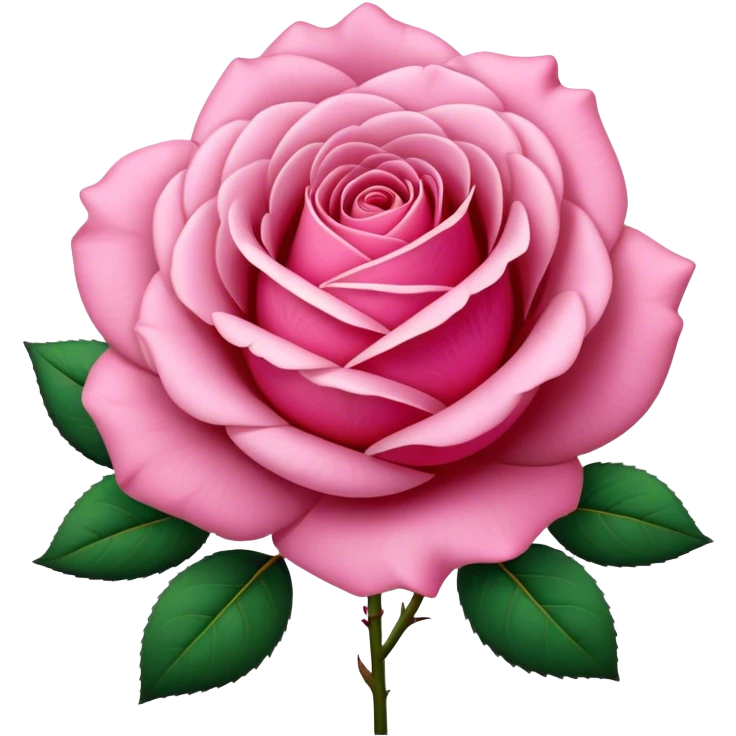Fleur rose emoji