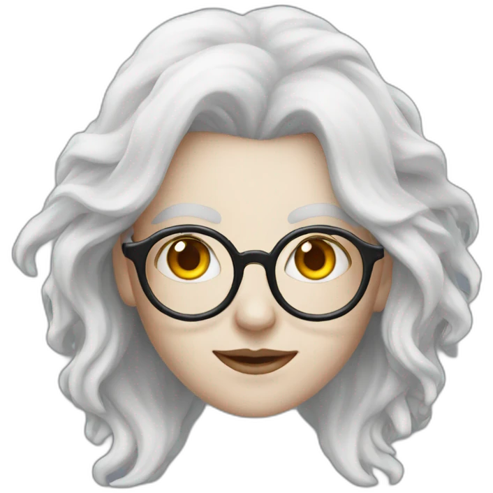 white witch with eyeglasses emoji