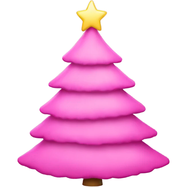 Pink Christmas Tree emoji
