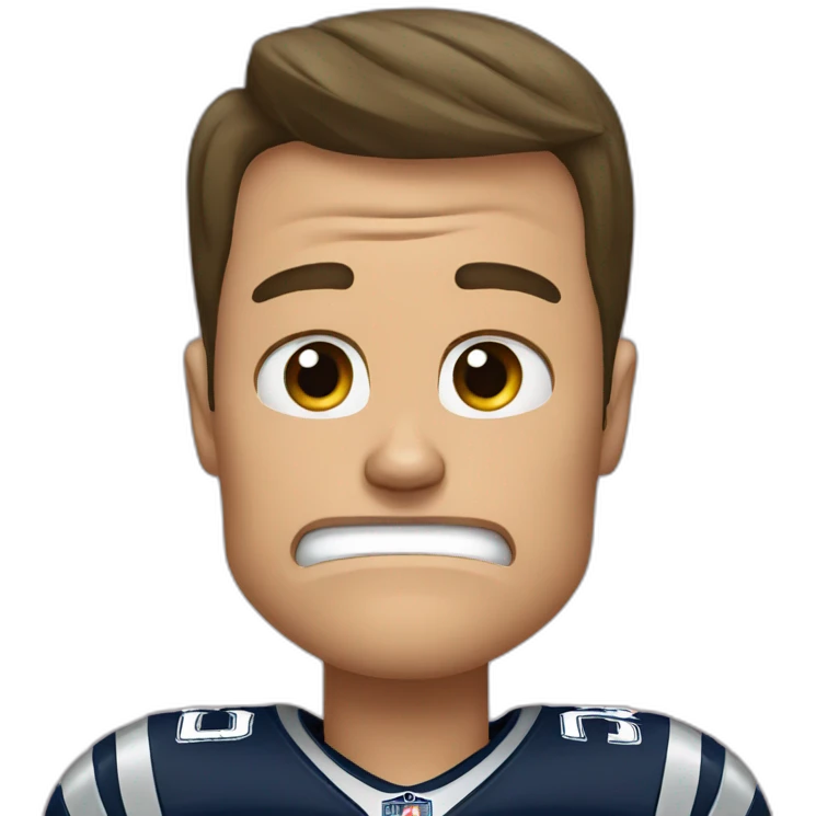 Tom brady crying emoji