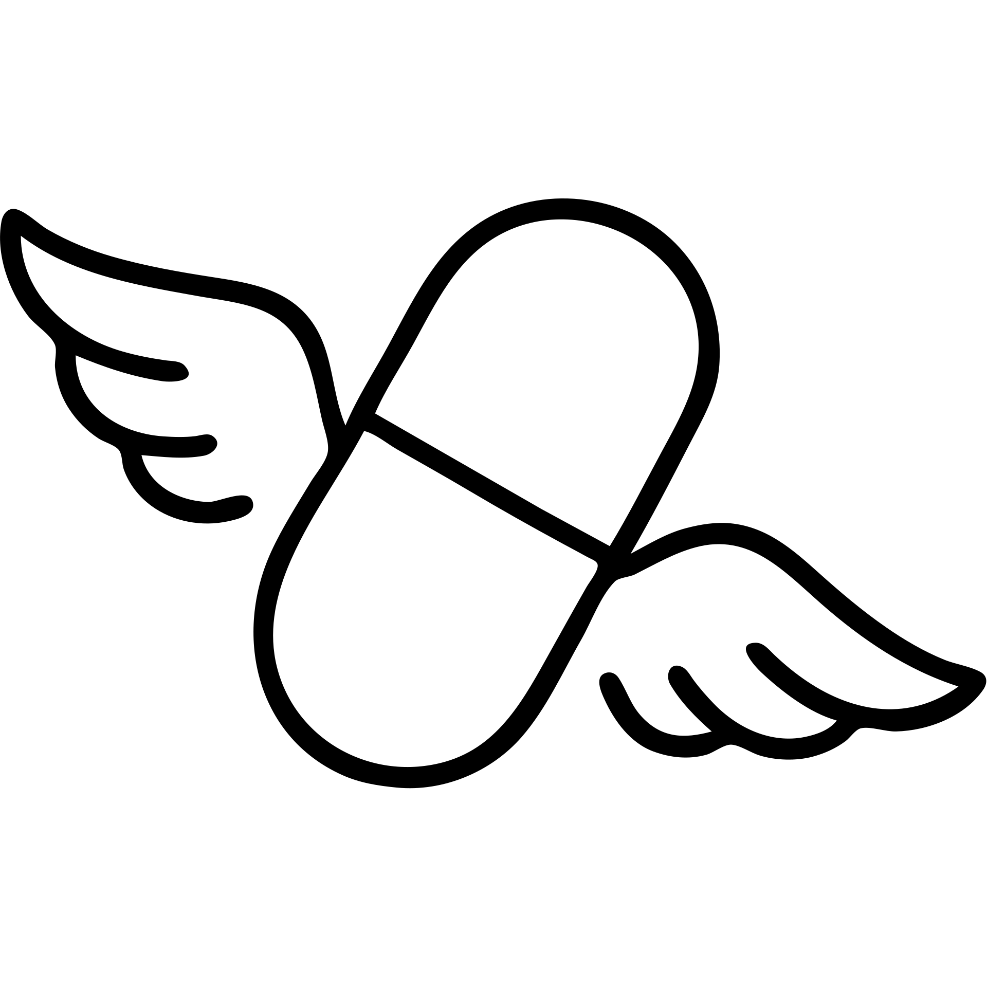 Medicine pill or capsule with wings flying emoji