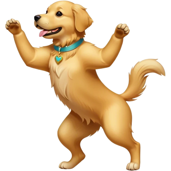 Dancing dog emoji
