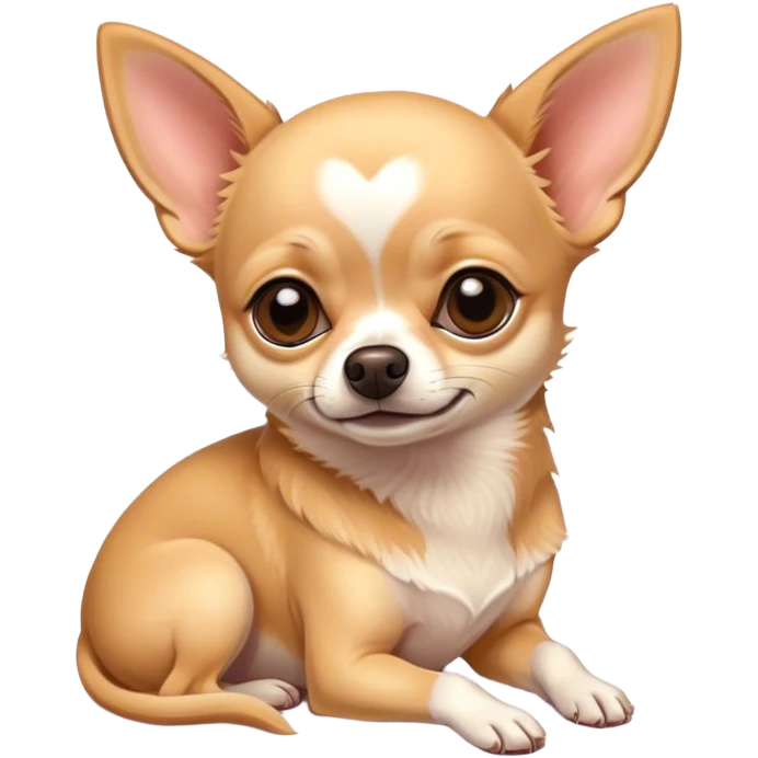 Chihuahua cuddling emoji