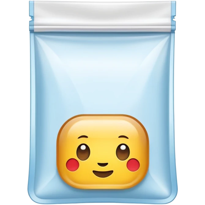 minimalist empty ziplock bag emoji