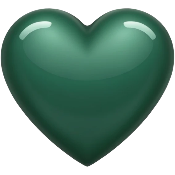 dark green heart emoji