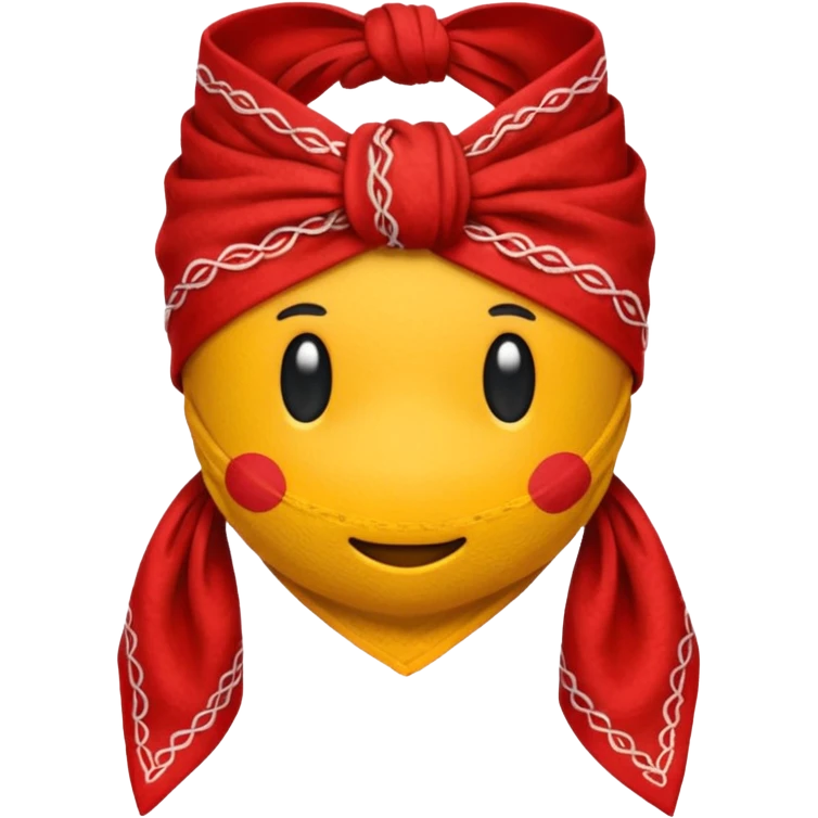 bandana, bandana,tied emoji