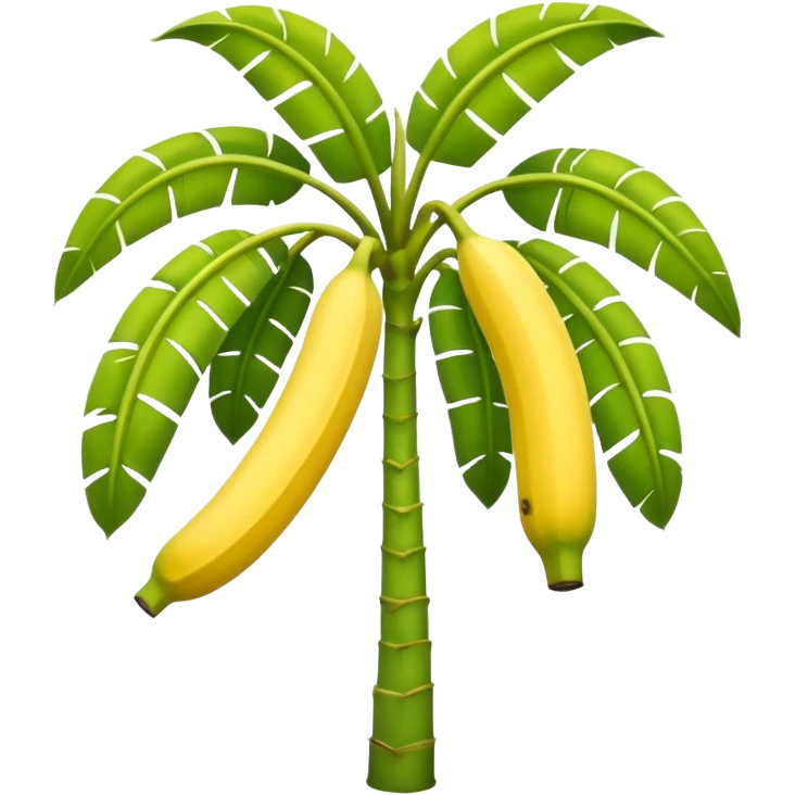 Banana tree, negative banana. emoji