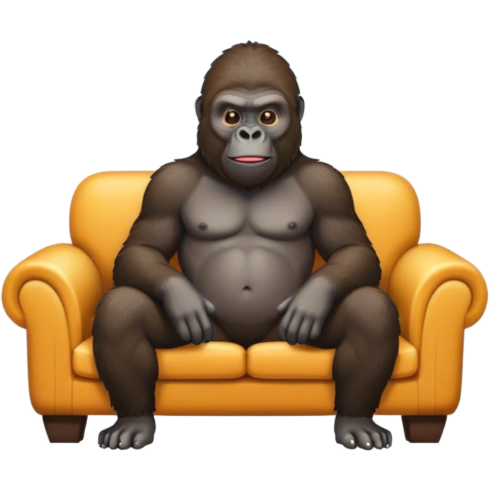 Gorilla couch emoji